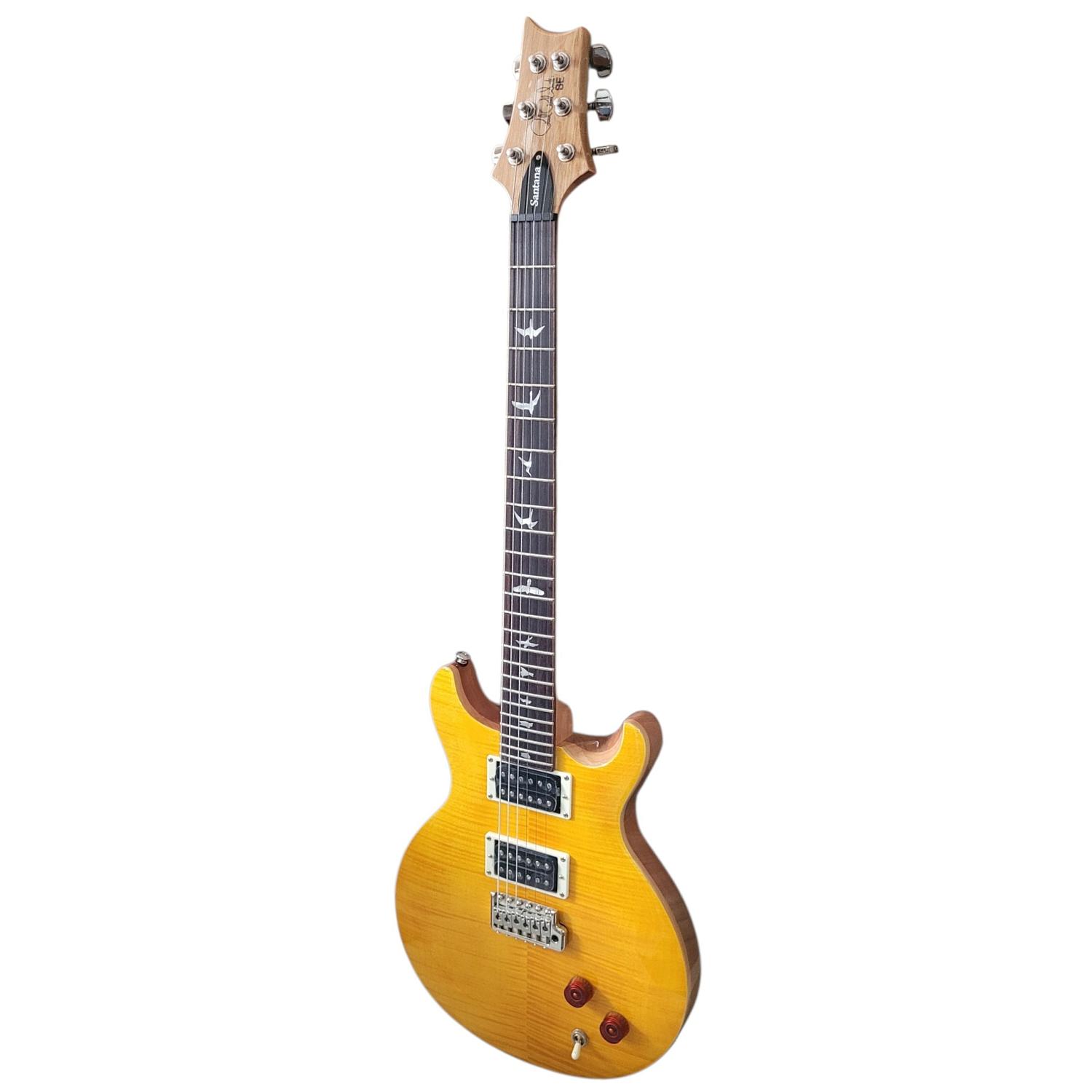 PRS SE Santana Yellow gitara elektryczna, sygnowana z pokrowcem - obrazek 3