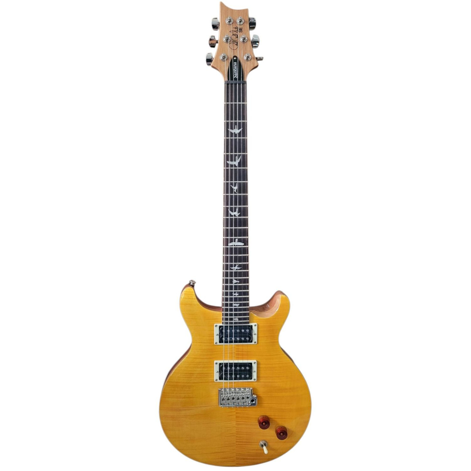 PRS SE Santana Yellow gitara elektryczna, sygnowana z pokrowcem - obrazek 2