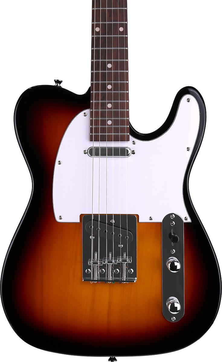 Arrow Telico TL 11 Tobacco Burst Rosewood/White gitara elektryczna - obrazek 3