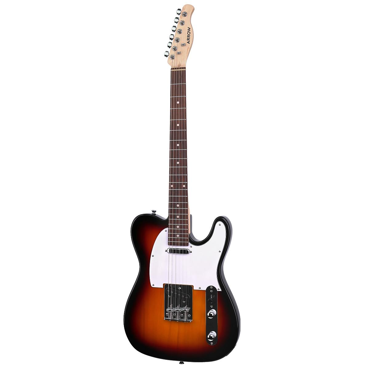 Arrow Telico TL 11 Tobacco Burst Rosewood/White gitara elektryczna - obrazek 2