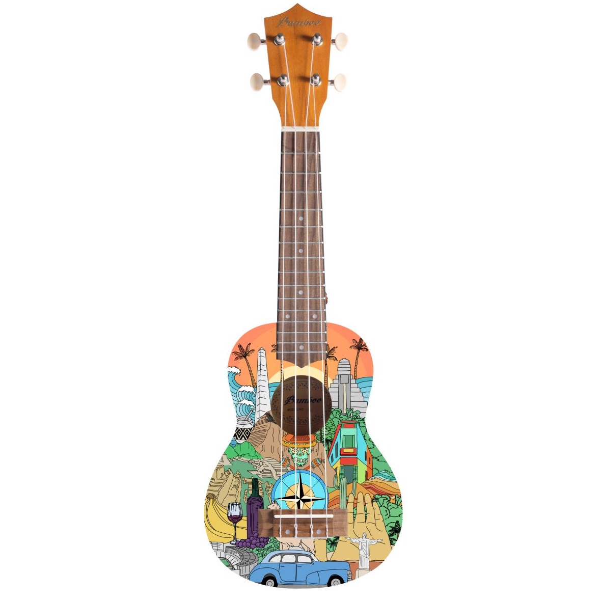 Bamboo BU-21 Latin ukulele sopranowe z pokrowcem