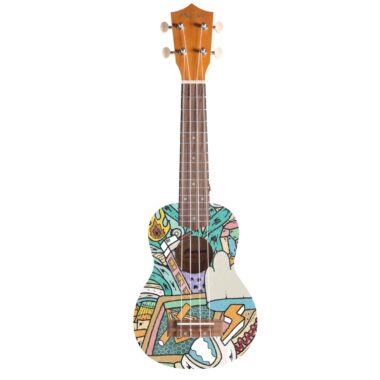 Bamboo BU-21 MAGIC CITY ukulele sopranowe z pokrowcem