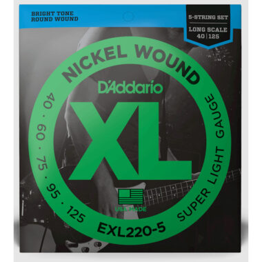 D'Addario ELX 220-5 struny do gitary basowej 5 strunowej 40-125