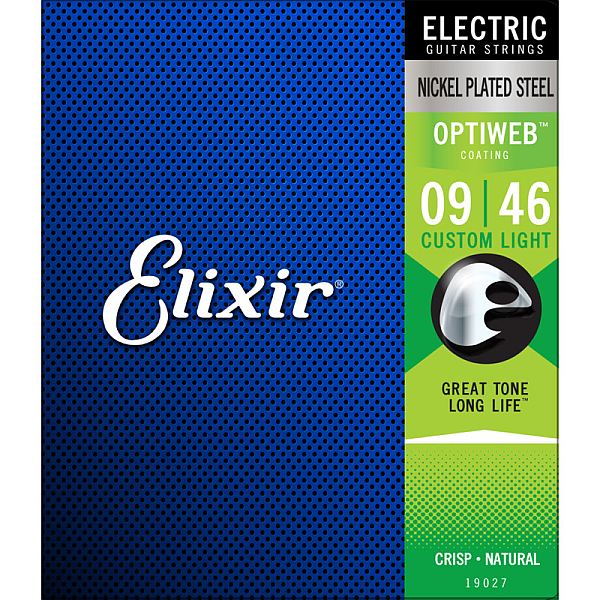 Elixir 19027 Optiweb struny do gitary elektrycznej 9-46 Custom Light
