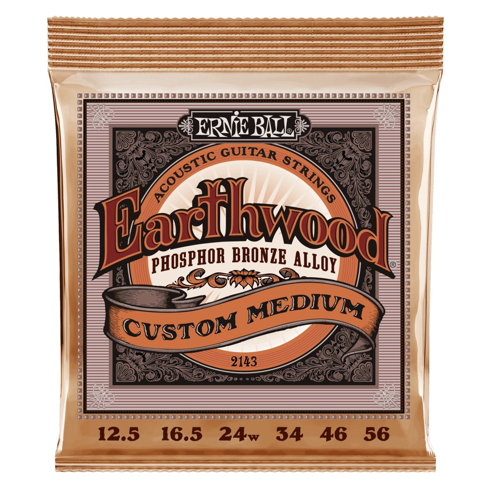 Ernie Ball 2143 struny do gitary akustycznej 12,5-56 phosphor bronze