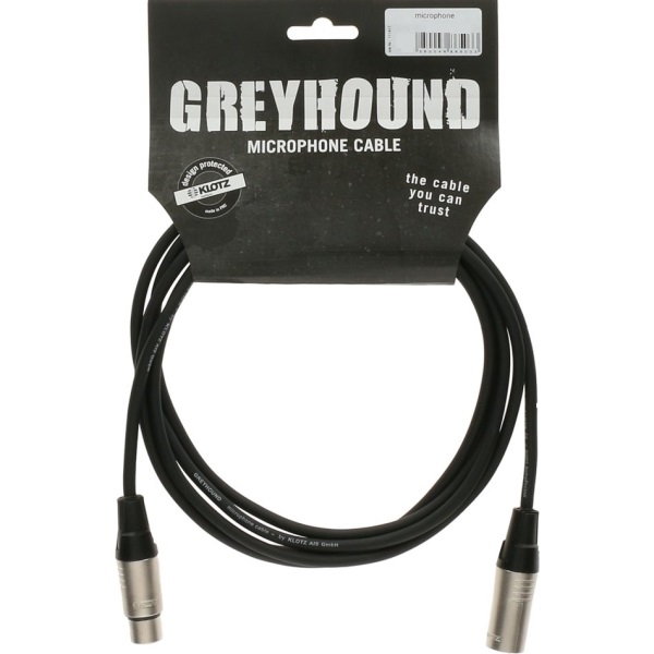 Klotz Greyhound GRG1FM030 przewód mikrofonowy XLR-XLR 3m czarny