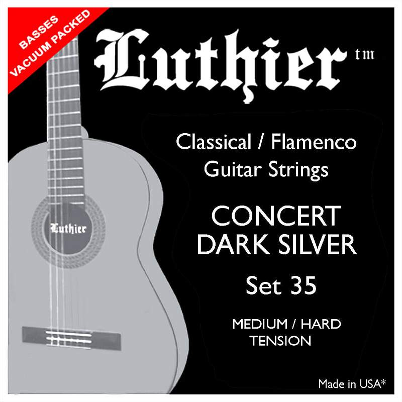 Luthier Set 35 Concert Dark Silver struny do gitary klasycznej Medium / Hard