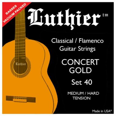 Luthier Set 40 Concert Gold struny do gitary klasycznej Medium / Hard