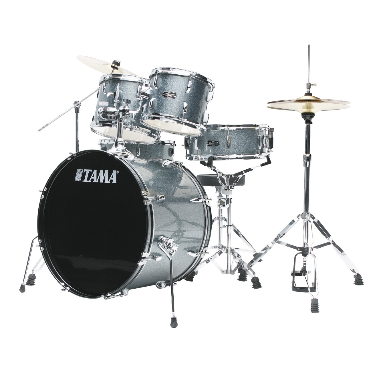 Tama Stagestar ST52H5-SEM + Talerze Meinl + Hardware + Stołek – Sea Blue Mist Zestaw perkusyjny - obrazek 2