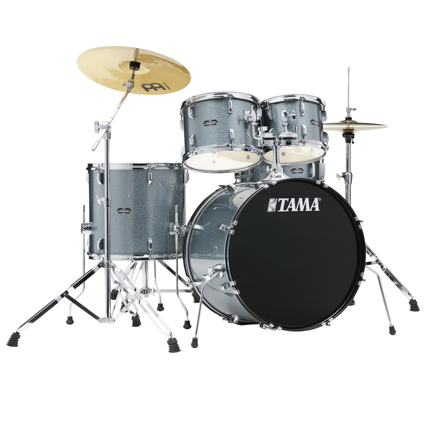 Tama Stagestar ST52H5-SEM + Talerze Meinl + Hardware + Stołek – Sea Blue Mist Zestaw perkusyjny