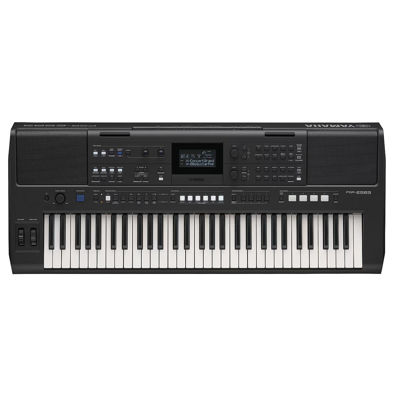 Yamaha PSR E-583 keyboard 61 klawiszy dynamicznych z zasilaczem