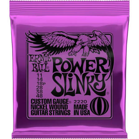 Ernie Ball 2220 Power Slinky struny do gitary elektrycznej (11-48)