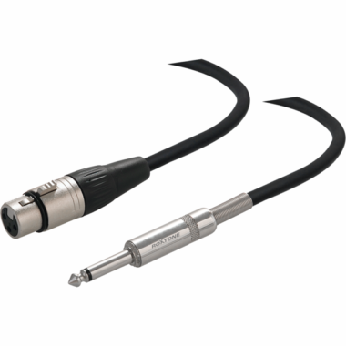 Roxtone SMXj210L1 kabel mikrofonowy Jack mono 6.3mm / XLR Żeński 1m