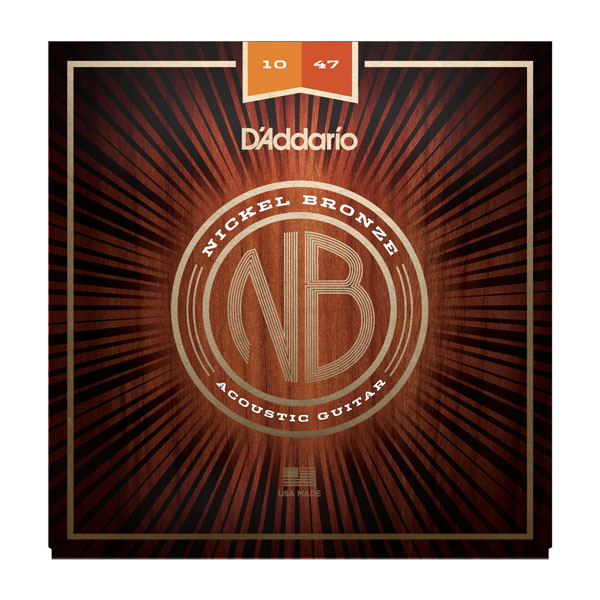 D'Addario NB1047 Nickel Bronze struny do gitary akustycznej 10-47