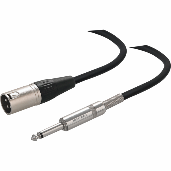 Roxtone SMXJ250L1 kabel Jack mono 6.3mm / XLR Męski 1m